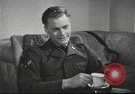 Image of U.S. Airman guest in British home United Kingdom, 1953, second 41 stock footage video 65675065566