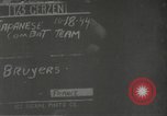 Immagine di Japanese-American 442nd Regimental Combat Team Bruyeres Francia, 1944, secondo 4 filmato di repertorio 65675065582