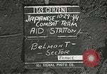 Standbild vorwärts Hilfe Station der 442nd Regimental Bekämpfung Team Belmont Frankreich, 1944, aus Sekunde 4 historischem Filmmaterial Videoclip 65675065597