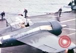 Image USS Saratoga (CV-3) Océan Pacifique, 1944, de la seconde 47 séquences d'archives historiques vidéo 65675065638