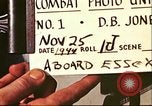 Image of USS Essex carrier operations Pacific Ocean, 1944, second 3 stock footage video 65675065640