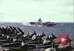 Image carrier operations Océan Pacifique, 1944, de la seconde 47 séquences d'archives historiques vidéo 65675065641
