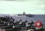 Image carrier operations Océan Pacifique, 1944, de la seconde 56 séquences d'archives historiques vidéo 65675065641