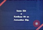 Image of Kamikaze attack Pacific Ocean, 1944, second 1 stock footage video 65675065650
