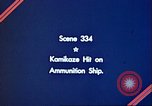 Image of Kamikaze attack Pacific Ocean, 1944, second 4 stock footage video 65675065650