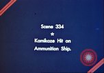 Image of Kamikaze attack Pacific Ocean, 1944, second 5 stock footage video 65675065650