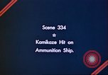 Image of Kamikaze attack Pacific Ocean, 1944, second 7 stock footage video 65675065650