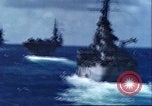 Image of U.S. warships fire at Japanese aircraft Pacific Theater, 1944, second 9 stock footage video 65675065676