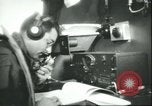 Image of film illustrating air sea rescue of crew from ditched B-17 aircraft Pacific Ocean, 1945, second 37 stock footage video 65675065682