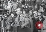 Standbild politischen Kundgebung Berlin Deutschland, 1949, aus Sekunde 41 historischem Filmmaterial Videoclip 65675065706
