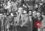 Standbild politischen Kundgebung Berlin Deutschland, 1949, aus Sekunde 46 historischem Filmmaterial Videoclip 65675065706