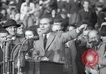 Standbild politischen Kundgebung Berlin Deutschland, 1949, aus Sekunde 56 historischem Filmmaterial Videoclip 65675065706