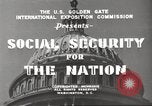 Standbild soziale Sicherheit Board United States USA, 1939, aus Sekunde 6 historischem Filmmaterial Videoclip 65675065738
