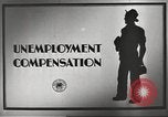 Image of unemployment compensation during depression United States USA, 1939, second 4 stock footage video 65675065739