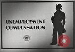Image of unemployment compensation during depression United States USA, 1939, second 7 stock footage video 65675065739