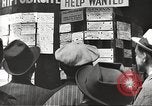 Image of unemployment compensation during depression United States USA, 1939, second 54 stock footage video 65675065739