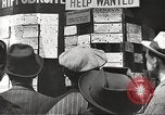 Image of unemployment compensation during depression United States USA, 1939, second 55 stock footage video 65675065739