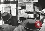Image of unemployment compensation during depression United States USA, 1939, second 57 stock footage video 65675065739