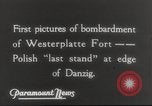 Standbild Invasion in Polen Danzig Polen, 1939, aus Sekunde 3 historischem Filmmaterial Videoclip 65675065782