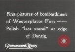 Standbild Invasion in Polen Danzig Polen, 1939, aus Sekunde 4 historischem Filmmaterial Videoclip 65675065782