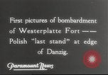 Standbild Invasion in Polen Danzig Polen, 1939, aus Sekunde 5 historischem Filmmaterial Videoclip 65675065782