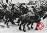 Image of Soviet military aircraft and paratroopers Moscow Russia Soviet Union, 1935, second 55 stock footage video 65675065837