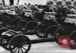 Image of Soviet military aircraft and paratroopers Moscow Russia Soviet Union, 1935, second 57 stock footage video 65675065837