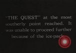 Image of Quest final stop on Antarctic expedition Antarctica, 1922, second 1 stock footage video 65675065870
