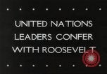 Image of President Roosevelt Washington DC USA, 1943, second 33 stock footage video 65675065876