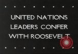Image of President Roosevelt Washington DC USA, 1943, second 35 stock footage video 65675065876
