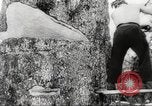 Image of cutting of Spruce trees for World War 2 aircraft Canada, 1943, second 31 stock footage video 65675065877