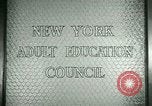 Standbild New York Erwachsenenbildung Rat New York United States USA, 1941, aus Sekunde 6 historischem Filmmaterial Videoclip 65675065922