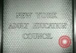 Standbild New York Erwachsenenbildung Rat New York United States USA, 1941, aus Sekunde 8 historischem Filmmaterial Videoclip 65675065922