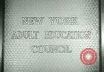 Standbild New York Erwachsenenbildung Rat New York United States USA, 1941, aus Sekunde 10 historischem Filmmaterial Videoclip 65675065922