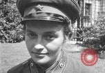Image of Soviet Russian sniper Lyudmila Pavlichenko Washington DC USA, 1942, second 14 stock footage video 65675065997