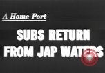 Image of American submarine United States USA, 1943, second 1 stock footage video 65675066011