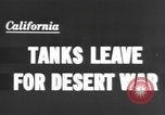 Image of American tanks California United States USA, 1943, second 11 stock footage video 65675066014