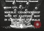 Standbild Marmor gewonnenen Meisterschaft von Aaron Butash Ocean City New Jersey USA, 1933, aus Sekunde 4 historischem Filmmaterial Videoclip 65675066022