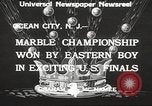 Standbild Marmor gewonnenen Meisterschaft von Aaron Butash Ocean City New Jersey USA, 1933, aus Sekunde 6 historischem Filmmaterial Videoclip 65675066022