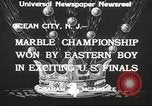 Standbild Marmor gewonnenen Meisterschaft von Aaron Butash Ocean City New Jersey USA, 1933, aus Sekunde 7 historischem Filmmaterial Videoclip 65675066022