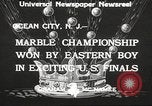 Standbild Marmor gewonnenen Meisterschaft von Aaron Butash Ocean City New Jersey USA, 1933, aus Sekunde 9 historischem Filmmaterial Videoclip 65675066022