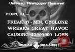 Immagine di Cyclone Elgin Illinois USA, 1933, secondo 6 filmato di repertorio 65675066023