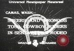 Immagine di Rodeo Camas Washington USA, 1933, secondo 1 filmato di repertorio 65675066025