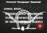 Immagine di Rodeo Camas Washington USA, 1933, secondo 3 filmato di repertorio 65675066025