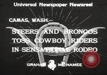 Immagine di Rodeo Camas Washington USA, 1933, secondo 6 filmato di repertorio 65675066025