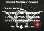 Immagine di Rodeo Camas Washington USA, 1933, secondo 7 filmato di repertorio 65675066025