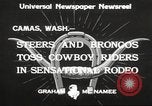 Immagine di Rodeo Camas Washington USA, 1933, secondo 9 filmato di repertorio 65675066025