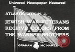 Image of Jewish war veterans Atlantic City New Jersey USA, 1933, second 4 stock footage video 65675066027