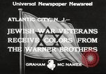 Image of Jewish war veterans Atlantic City New Jersey USA, 1933, second 7 stock footage video 65675066027