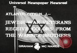 Image of Jewish war veterans Atlantic City New Jersey USA, 1933, second 9 stock footage video 65675066027